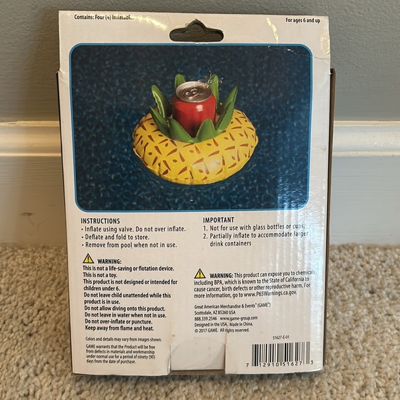 Pineapple cup holder - 4 pack - Picture 2 of 4